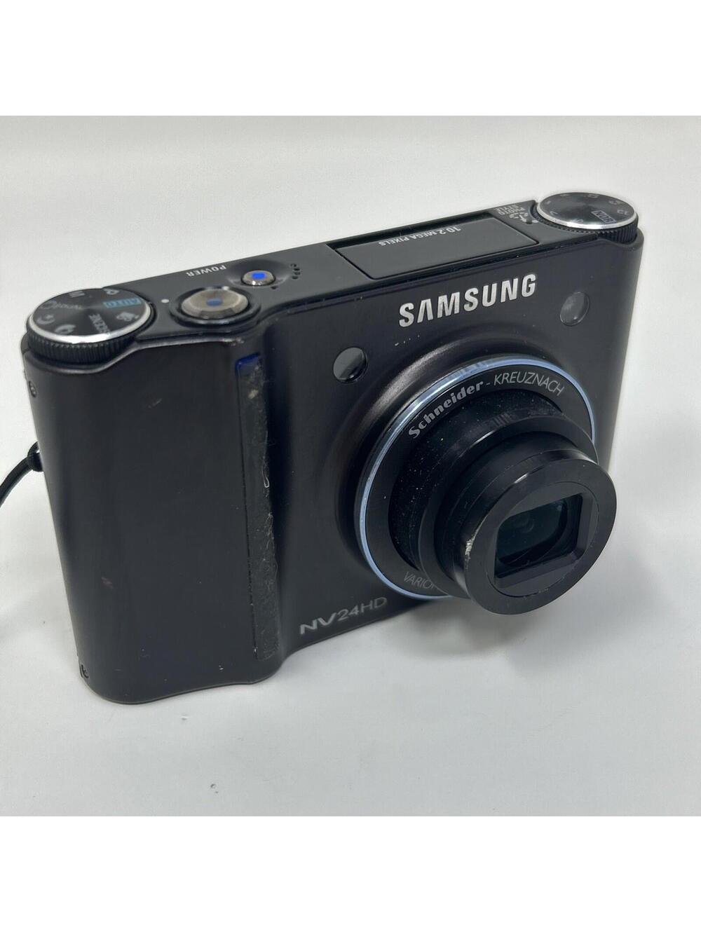 Samsung NV24 HD Black Compact Digital Camera 10.2 MP Works Poor Condition